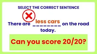 Common English Mistakes Quiz (A or B?)