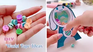 DIY Paper Craft Ideas | washi tape dispenser | Paper wallet | Notebook Ideas | Keychain 