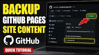 How to backup with GitHub Pages site content locally - Quick Tutorial