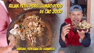 Warung Pedesaan Bu Sunarsih 9000 rupiah dapat seporsi rujak petis dan es cao!