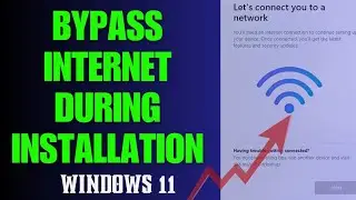 How To Bypass Windows 11 Internet Connection & Microsoft Account Login During Setup Installation