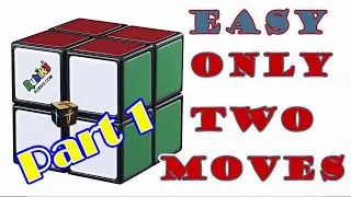 How to Solve 2x2 Rubiks Cube Easy Part 1 of 4 No Algorithms 