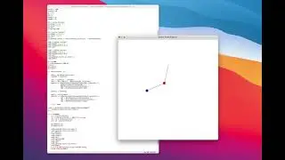 Simple double pendulum using python turtle and scipy.