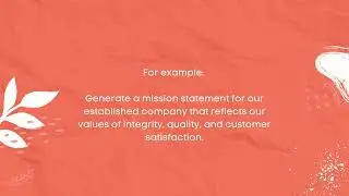 Free AI Mission Statement Generator