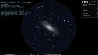 How to locate Andromeda Galaxy using Stellarium software