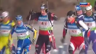биатлон кубок мира 2010-2011 4 этап Оберхоф эстафета мужчины