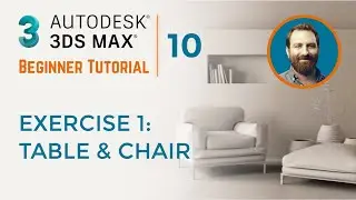 Simple Table and Chair Model | 3ds Max Tutorial #10