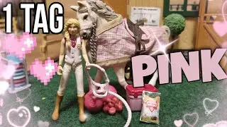1 TAG nur PINK!🎀💓 Stallalltag😚Challange||