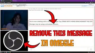 How To Fix (Stranger May Using Simulated Webcam) In Omegle 2022 | OBS Studio | Virtual Camera