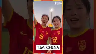 Tim China wanita #afc #football