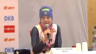 Биатлон. Хохфильцен. Ирина Старых - 3 место в спринте.