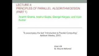 Lecture 4 Parallel Algorithm Design Part1
