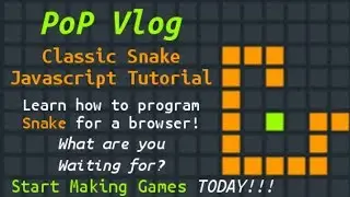 Classic Snake Javascript & HTML5 Tutorial!