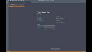 Starting a dotnet core console project in VSCode