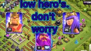 Low heros does not matter at th13. three star attacking strategy for th13 to push titan 1 and legend