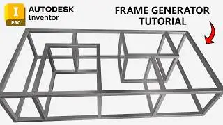 Autodesk Inventor 2025 Frame Generator Beginner Exercise