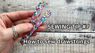 How to sew drawstrings - Sewing Tip #7 / sewing tutorials for beginners / #sewingtechniques #create