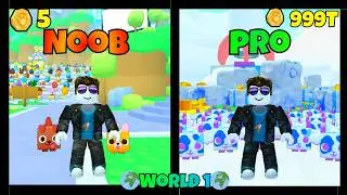 NOOB to PRO in Pet Simulator 99 🌍World 1 🌍 Compilation!