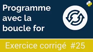 Corrected exercise #25: Program with the for loop | Python