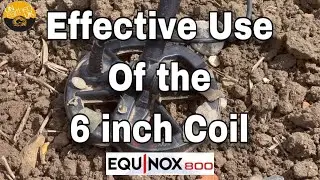 Effective use of the Minelab Equinox 6 inch coil in iron #metaldetectinguk