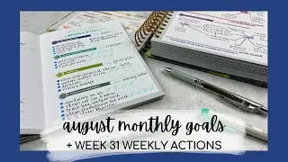 AUGUST 2021 GOALS + week 31 weekly actions | MAKSELIFE MONTHLY GOAL SETTING | 