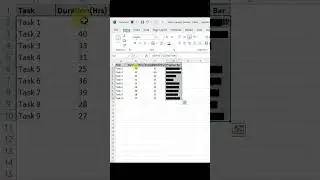 Creating a progress bar in excel with colour coding #excel #exceltraining #exceltricks #ytshorts