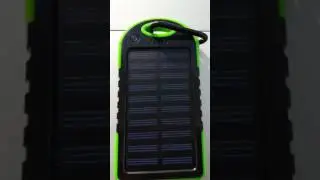 Solar Power Bank Charging.