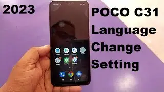 Poco C31 Language Change Setting & Default English Language !