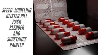 SPEED MODELING BLISTER PACK OF PILLS BLENDER AND SUBSTANCE PAINTER