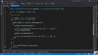 Reader-writer locks, including upgradeability and recursion support C# Part #13