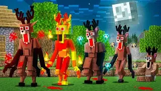 Playing as a Helpful 99 Nights In Forest Deer In Minecraft