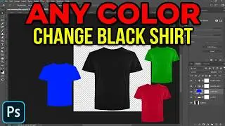 How to change a solid BLACK color shirt into any COLOR you want