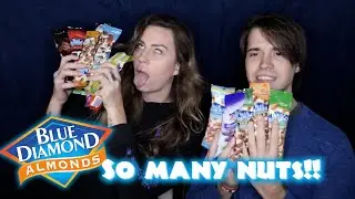 We Tried EVERY Blue Diamond Almonds Flavor! | ASHTYN&JON