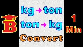 kg to ton, ton to kg Conversion