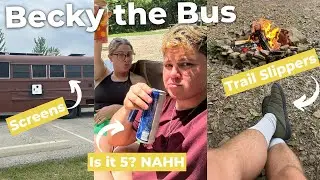 BUS RENOVATION: our finished DIY window screens & how we prep to move the bus vlog