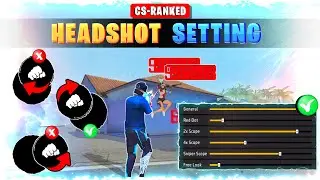 Headshot sensitivity 🔥 || Cs-Ranked One tap sensitivity ✅ || Free fire headshot setting in tamil