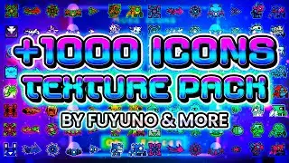 FUYUNO TEXTURE PACK +1000 ICONS 😎 | THE BEST MIX! (Medium & High) | Geometry Dash [2.2]
