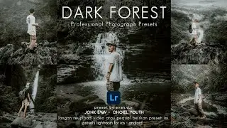 Tutorial Edit Foto dengan  Apk Lightroom | DARK FOREST PRESETS | Professional Photograph Presets