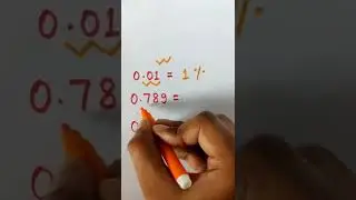 How to convert decimals to percentages | Converting decimal into percentage 