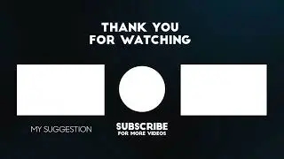 THANKS FOR WATCHING / OUTRO / TOP LATEST OUTRO / BEST OUTRO FOR YOUTUBE VIDEO'S