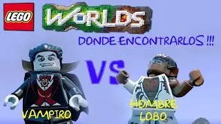 LEGO WORLDS - vampiros y hombres lobo !!!!