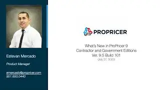 What's New in ProPricer Webinar 9.5 Build 101