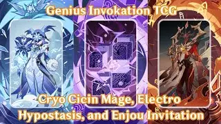 TCG Cicin Mage, Electro Hypostasis, and Enjou Invitation Match♥️♠️|Genius Invokation |Genshin Impact