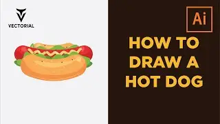 How to draw a Hot dog in Adobe Illustrator