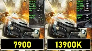 Ryzen 7900 vs 13900K Gaming benchmarks 10+ games Tested