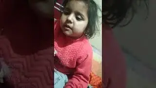 An innocent child is crying due to Corona effect ( Covid - 19 )