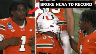 Cam Ward DESTROYED By Miami Fans for Breaking NCAA TD Record & Not Playing in 2nd Half!