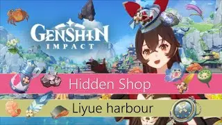 All Hidden/unmarked Shops in liyue harbour Genshin Impact White iron, Food Stones.