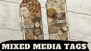 Mixed Media Tags - Vintage