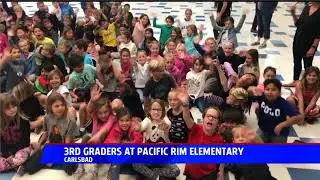 Talking to the 3rd Graders at Pacific Rim Elementary